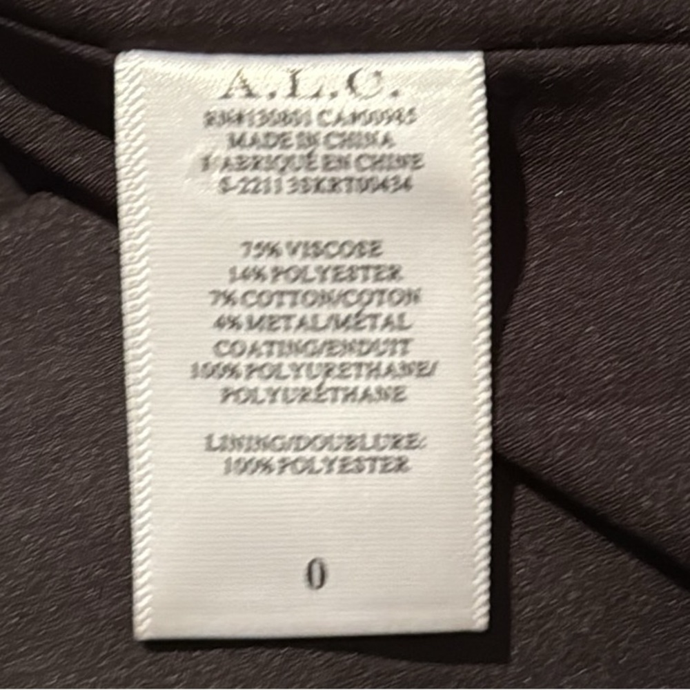 A.L.C. Brown Vegan Leather Midi Skirt - Picture 10 of 16